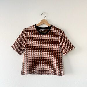 OPENING CEREMONY | Lotus Check Stretch Crop Top | L